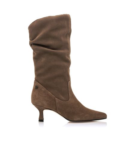 Bottes en cuir Indie marron (37), 3 à 5 cm, Fermeture éclair, Casuel - Mustang - Modalova