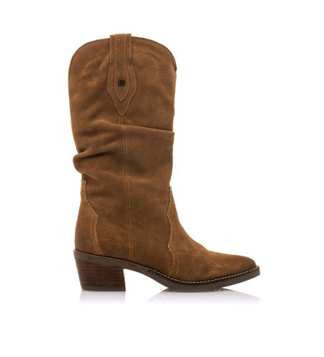 Bottes en cuir Teo marron - Hauteur du talon 5cm (36), 3 à 5 cm, Fermeture éclair, Casuel - MTNG - Modalova