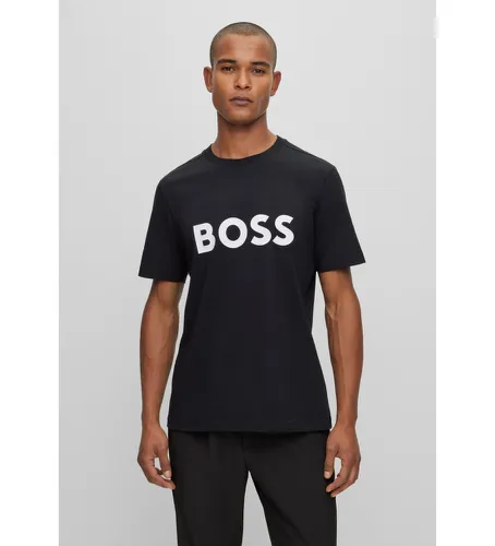 T-shirt contrasté (L), Casuel, Coton, Manche courte - BOSS - Modalova