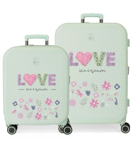 Ensemble de bagages Love Ice Cream 55-70cm rigide (OSFA), Casuel, Grenat, ABS/Polycarbonate, Cabine - Enso - Modalova