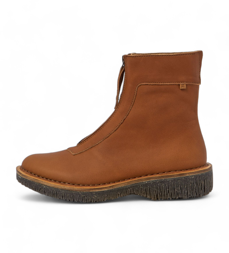 Bottines en cuir marron Volcano (36), Plat, Fermeture éclair, Casuel, Imitation cuir - El Naturalista - Modalova