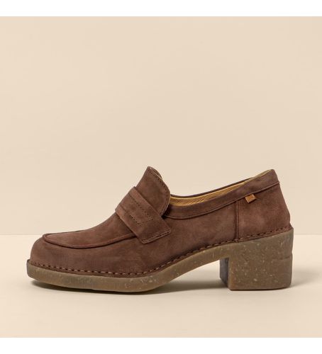 FQ005_012 Mocassins en cuir N5667 Ticino marron - Hauteur du talon 5,5cm (36), 5 à 8 cm, Aucun, Casuel - El Naturalista - Modalova