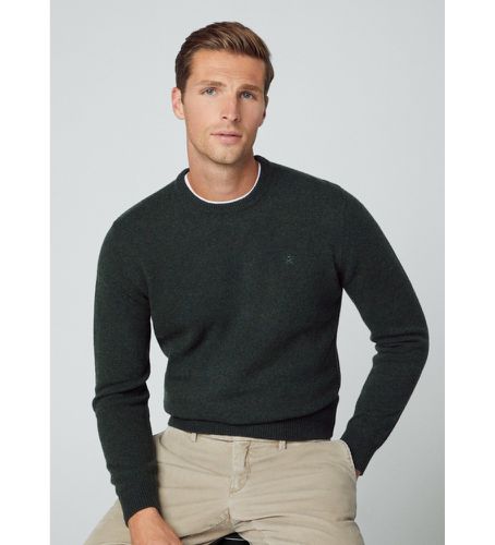 HM703019 Pull en laine d'agneau (XL), Casuel, Classique, Manche longue - Hackett London - Modalova