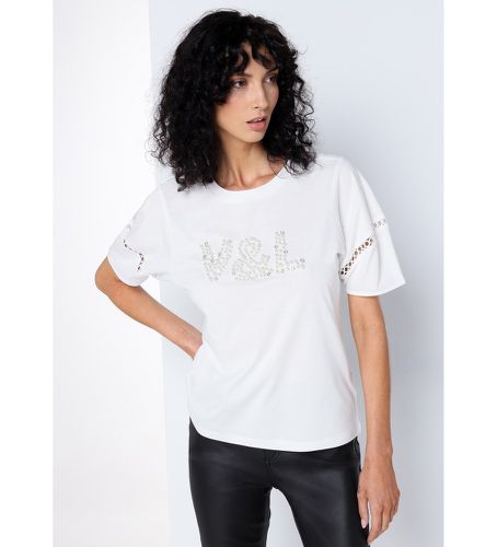 T-shirt en perles (XS), Casuel, Coton, Manche courte - Victorio & Lucchino, V&L - Modalova