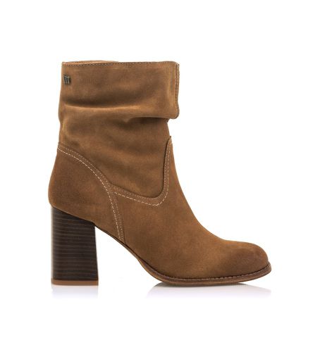 Bottines en cuir marron (36), 5 à 8 cm, Fermeture éclair, Casuel - Mustang - Modalova