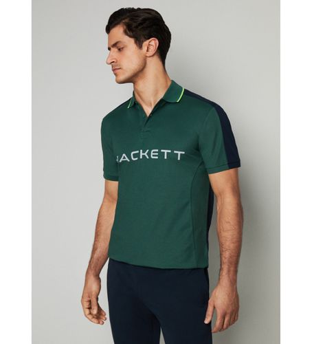 HM563270 Polo Hs Multi (L), Casuel, Vert, Coton, Manche courte - Hackett London - Modalova