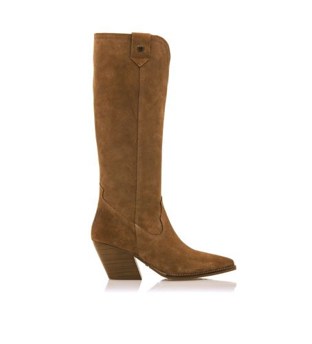 Bottes en cuir Missouri marron - Hauteur du talon 5cm (36), 5 à 8 cm, Fermeture éclair, Casuel - MTNG - Modalova