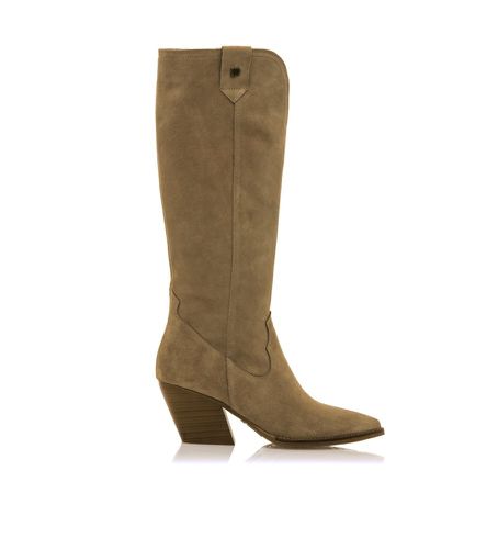 Bottes en cuir Missouri marron - Hauteur du talon 5cm (36), 5 à 8 cm, Fermeture éclair, Casuel - MTNG - Modalova