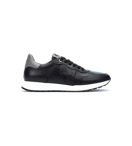 E Brookline Leather Sneakers (39), Cuir, Noir, 3 à 5 cm, Lacets, Casuel - Martinelli - Modalova