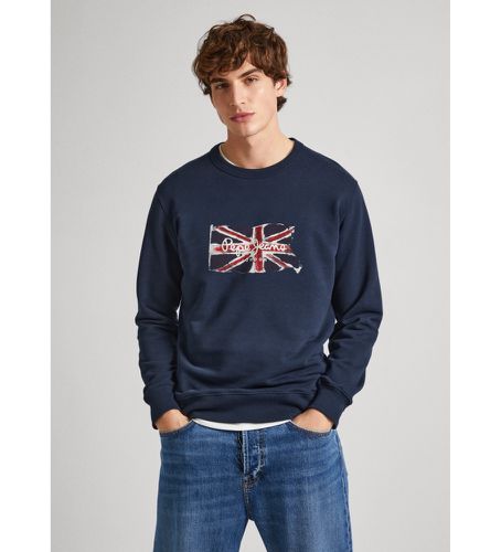 PM582669 Sweatshirt Ruwan (XL), Casuel, Coton, Manche longue, Durable, Marine - Pepe Jeans - Modalova