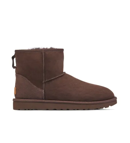 Bottines en cuir W Classic Mini II marron (36), Plat, Aucun, Casuel - UGG - Modalova