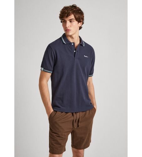 PM542156 Polo Harley (S), Casuel, Coton, Manche courte, Durable, Marine - Pepe Jeans - Modalova