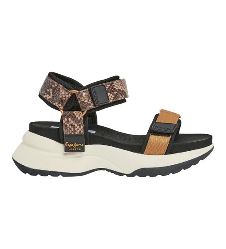 PLS90654 Sandales Venus Nature -Hauteur de la semelle compensée 6cm (37), 5 à 8 cm, Velcro, Casuel - Pepe Jeans - Modalova