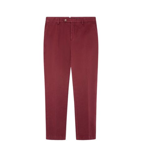 HM212488 Pantalon chino Sanderson Maroon Classic Fit (30/32), Rouge, Casuel, Grenat, Coton, Classique - Hackett London - Modalova