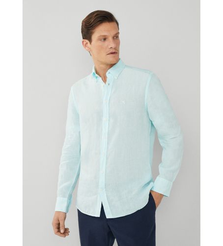 HM309743 Chemise Garment Dye (L), Casuel, Lin, Classique, Manche longue - Hackett London - Modalova