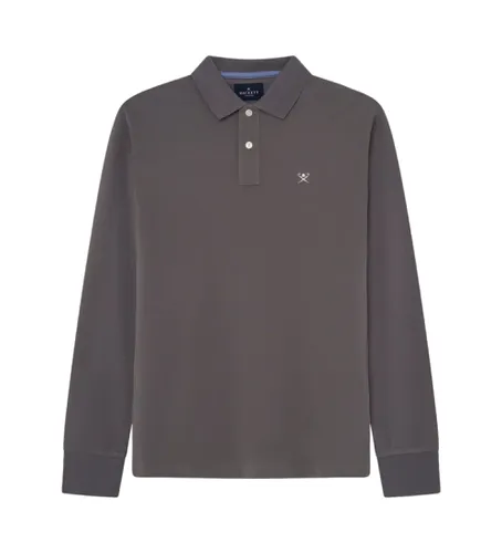 HM550887 Polo Piqué manches longues Slim (XS), Casuel, Coton, Manche longue - Hackett London - Modalova