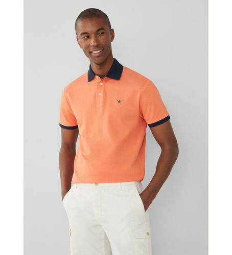 HM563281 Polo Swim Trim Palm (XS), Casuel, Orange, Coton, Manche courte - Hackett London - Modalova