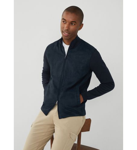 HM703137 Pull Faux (XL), Casuel, Coton, Manche longue, Marine - Hackett London - Modalova