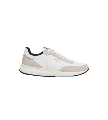 HMS21387 Baskets en cuir H-Runner Essex (40), Blanc, Plat, Lacets, Casuel - Hackett London - Modalova