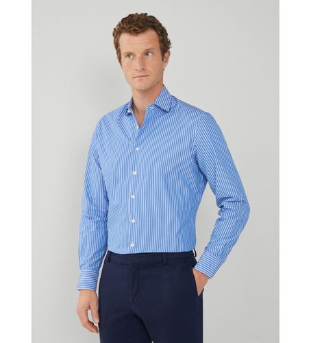 HM309867 Chemise en popeline bleue (XS), Casuel, Coton, Classique, Manche longue - Hackett London - Modalova