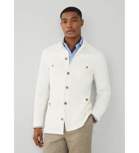 HM443335 Veste Safari cassé (36/32), Casuel, Coton, Classique, Manche longue - Hackett London - Modalova