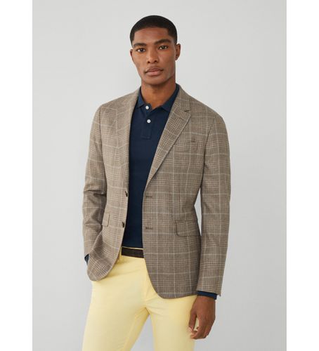 HM443345 Blazer en soie marron Wl (38/32), Casuel, Gris, Classique - Hackett London - Modalova