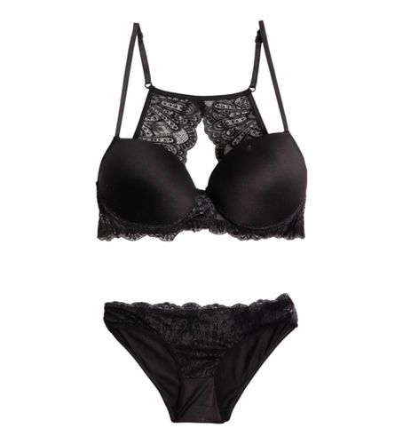 Ensemble soutien-gorge et culotte push-up (85B), Homewear, Polyamide, Sans manches / bretelles - Admas - Modalova