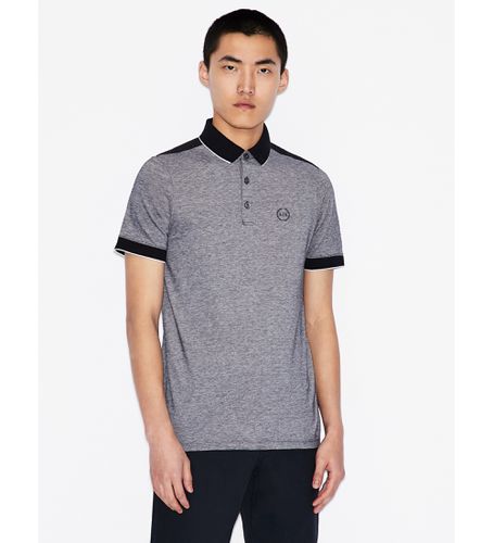 NZF76Z8M5Z1510 Polo bicolore (S), Casuel, Coton, Manche courte - Armani Exchange - Modalova