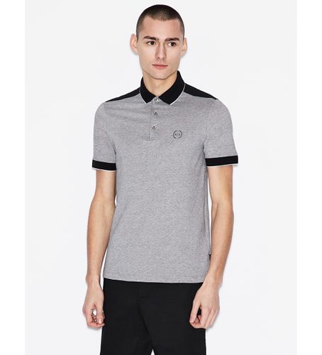 NZF76Z8M5Z1200 Polo bicolore (XS), Casuel, Coton, Manche courte - Armani Exchange - Modalova