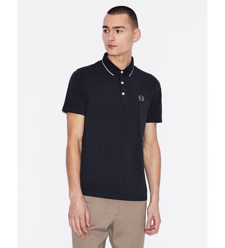 NZF70Z8M9Z1510 Polo en tricot à coupe régulière, (L), Casuel, Coton, Manche courte - Armani Exchange - Modalova