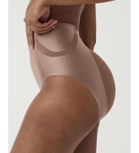 R_CAFE AU LAIT Culotte moulante en satin marron (L), Homewear, Nylon - SPANX - Modalova