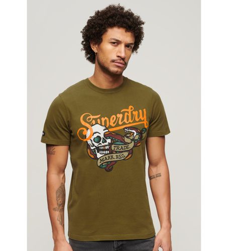 M1011978A T-shirt avec motif de tatouage Script (XXL), Casuel, Coton, Manche courte - Superdry - Modalova