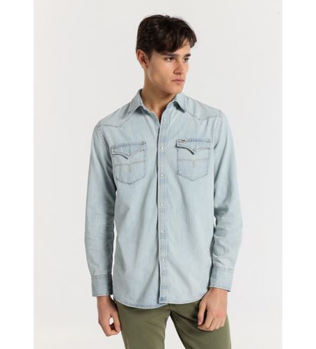 Chemise en denim lavé à la javel (S), Casuel, Coton, Manche longue - Lois Jeans - Modalova