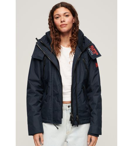 W5011652A Veste coupe-vent à capuche Mountain (S), Casuel, Polyester, Manche longue, Marine - Superdry - Modalova