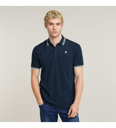 D17127-5864-6067 Polo Dunda Slim Stripe (XS), Casuel, Coton, Manche courte, Marine - G-Star - Modalova