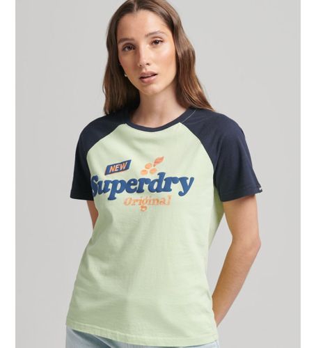 W1011117A Vintage Cooper Classic T-shirt à manches raglan (XXS), Casuel, Coton, Manche courte - Superdry - Modalova