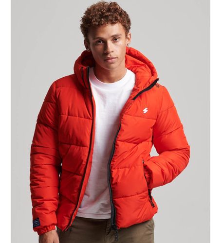 M5011212A Veste matelassée à capuche Sports (S), Rouge, Casuel, Polyester - Superdry - Modalova