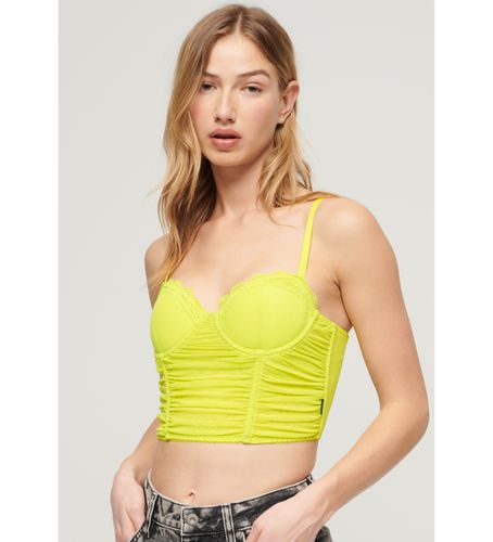 W6011801A Top corset en maille froncée (XS), Casuel, Polyamide, Sans manches / bretelles - Superdry - Modalova