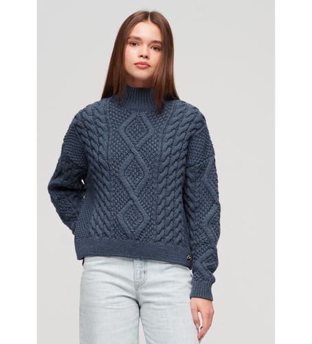 W6110547A Pull en tricot tressé d'Aran (XS), Casuel, Acrylique, Manche longue - Superdry - Modalova