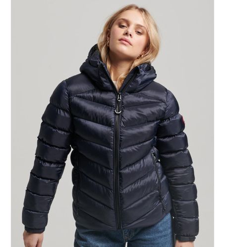 W5011593A Veste matelassée à capuche Fuji (XS), Casuel, Polyester, Marine - Superdry - Modalova