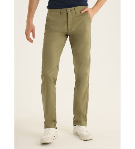 Pantalon chino régulier - Quatre poches moyennes (32), Casuel, Vert, Coton, Classique - Lois Jeans - Modalova