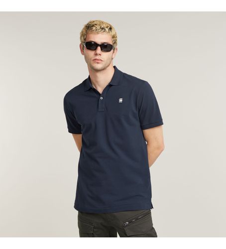 D11595-5864-6067 Polo Dunda Slim (S), Casuel, Coton, Manche courte, Marine - G-Star - Modalova