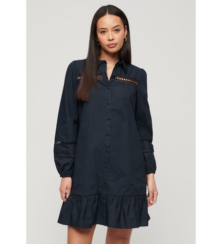 W8011625A Robe chemise en dentelle mélangée (XS), Casuel, Coton, Manche longue - Superdry - Modalova