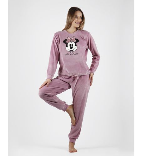 Pyjama Velours Minnie Fleur lilas (XXL), Homewear, Violet, Coton, Manche longue - Disney - Modalova