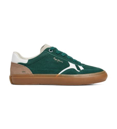 PMS31058 Travis Free Leather Sneakers (41), Cuir, Plat, Lacets, Casuel, Vert - Pepe Jeans - Modalova