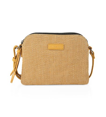 Sac à bandoulière à double compartiment 319283 mustard (OSFA), Casuel, Polyester, Polycuir, Moutarde - Lois Jeans - Modalova