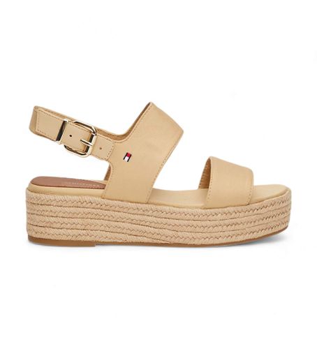 FW0FW07885 Sandales de style espadrille avec semelles compensées en corde (40), Tissu, 3 à 5 cm, Boucle, Ca - Tommy Hilfiger - Modalova