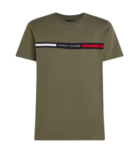 MW0MW36498 T-shirt à col rond avec logo (L), Casuel, Manche courte, Le coton biologique, Durable - Tommy Hilfiger - Modalova