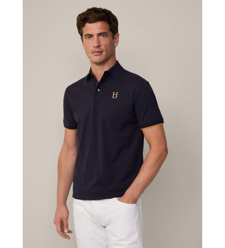 HM563354 Polo Heritage H Logo (L), Casuel, Coton, Manche courte, Marine - Hackett London - Modalova