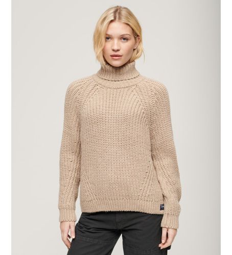 W6110397A Pull en tricot ample avec col rabattu (XS), Casuel, Acrylique, Manche longue - Superdry - Modalova